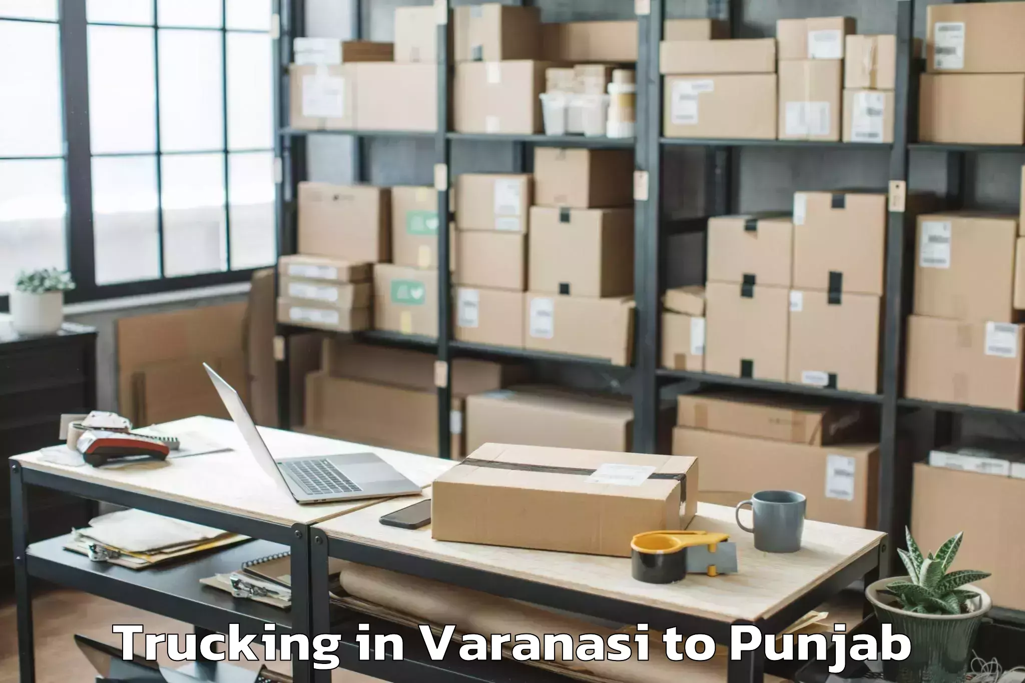 Professional Varanasi to Dera Nanak Trucking